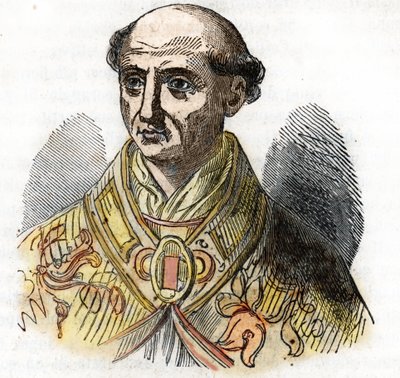 Papa Saint Calixte II'nin Portresi (Burgundy'li Gui, İtalyanca Guido dei Conti di Borgogna, Callisto II by Franco Mistrali