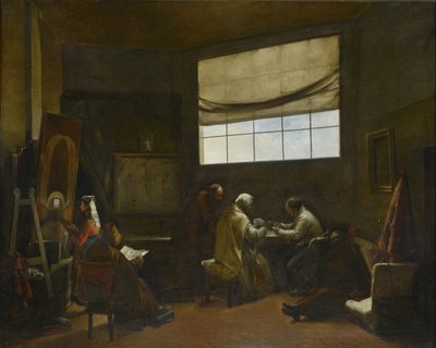 Sanatçının Atölye Tablosu Francois Marius Granet (1775-1849) Soluk 80x100 cm Musee des Beaux Arts Palais Longchamp by Francois Marius Granet