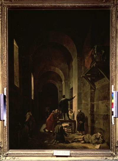 ""Ressam Jacques Stella (1596-1657) hapishanede" (Ressam Jacques Stella Hapishanede). Andre Felibien