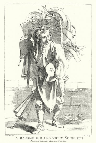 Körük tamircisi (gravür) by Francois (after) Boucher