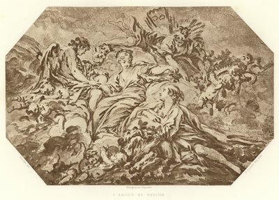 Aşk ve Ruh (gravür) by Francois (after) Boucher