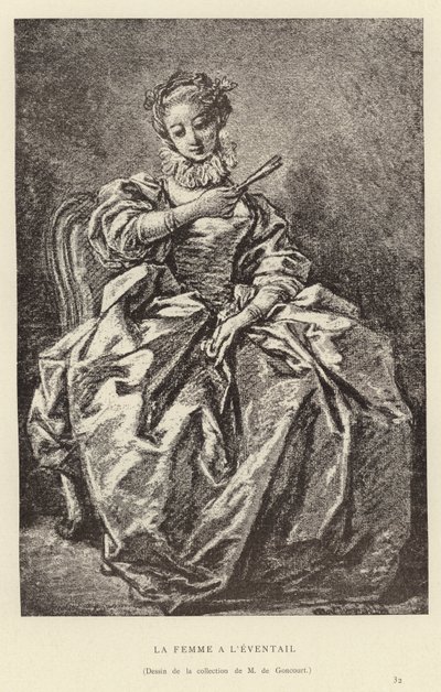 Hayranı olan kadın by Francois (after) Boucher