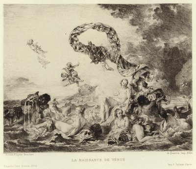ಶುಕ್ರನ ಜನನ (ಟರ್ಕಿಶ್ ಕೆತ್ತನೆ) by Francois (after) Boucher