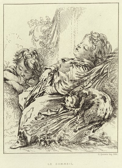 ಸ್ಲೀಪ್ (ಕೆತ್ತನೆ) ಟರ್ಕಿ by Francois (after) Boucher