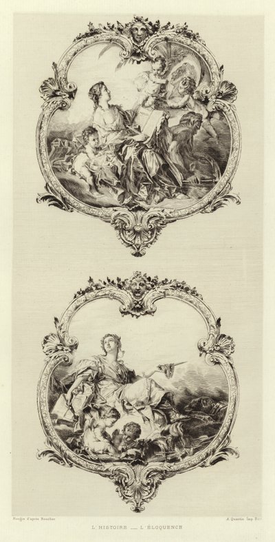 Tarih, Belagat (gravür) by Francois (after) Boucher