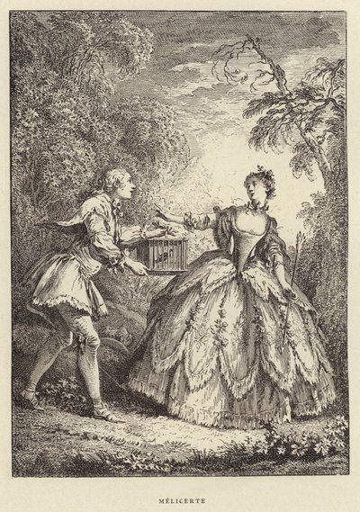 melicerte (gravür) by Francois (after) Boucher