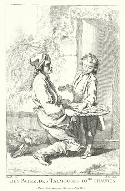 Pastacı (gravür) by Francois (after) Boucher