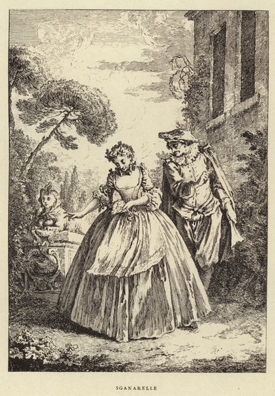 Sganarelle (gravür) by Francois (after) Boucher