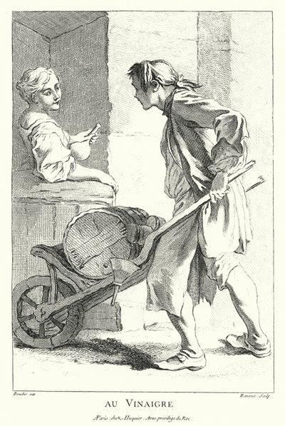 ವಿನೆಗರ್ ಮಾರಾಟಗಾರ (ಕೆತ್ತನೆ) ಟರ್ಕಿ by Francois (after) Boucher