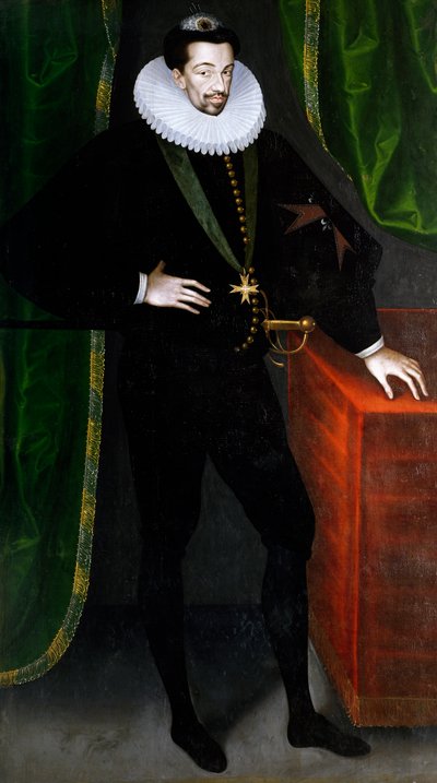 Fransa Kralı III.Henry'nin Portresi, Polonya Kralı by Francois (circle of) Quesnel