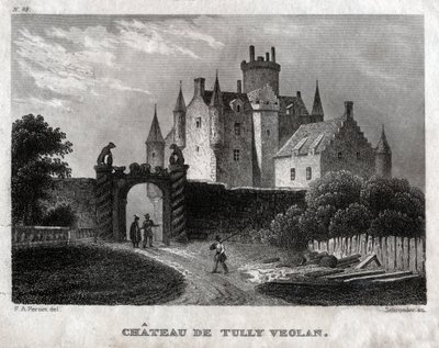 Craighal Kalesi. (Gravür, yaklaşık 1830) by Francois Alexandre (after) Pernot