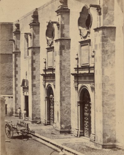 [Meksika İmparatoru Maximilian ve askerlerin hapsedildikleri yer], 1867. by Francois Aubert