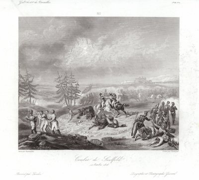 Savaş de Saalfeld by Francois Augustin Desmoulins