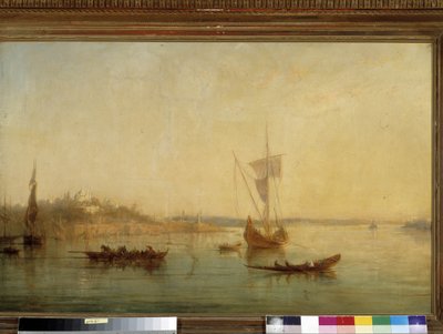 İstanbul Boğazı'nın girişinin görünümü by Francois Barry