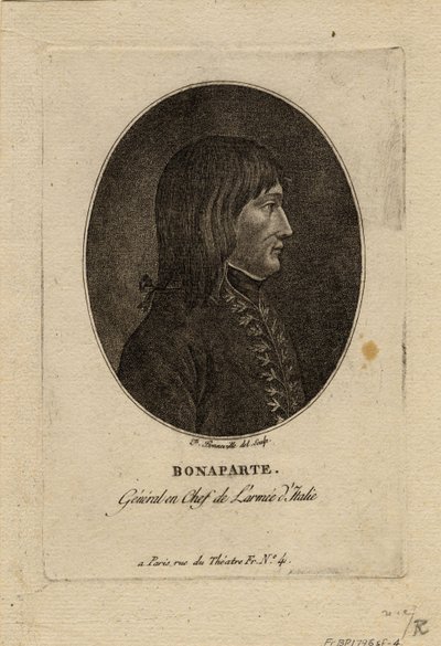 İtalya Ordusu komutanı olarak Napolyon, c. 1798 by Francois Bonneville