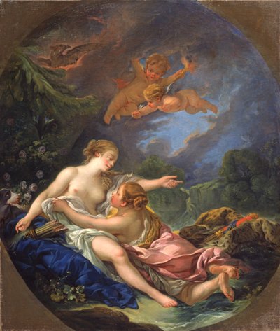 Jüpiter ve Callisto, yaklaşık 1766 (tuval üzerine yağlı boya) by François Boucher