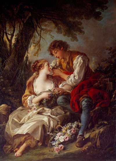 La kafes boyama Francois Boucher (1703-1770) 1763 Güneş. 0,93x0,73 m by François Boucher