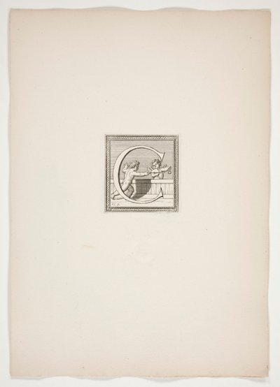 Putti ile C Monogram by Francois Chauveau