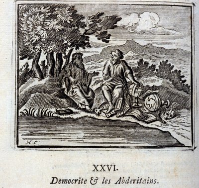Democrite ve Abderitans. Jean de La Fontaine