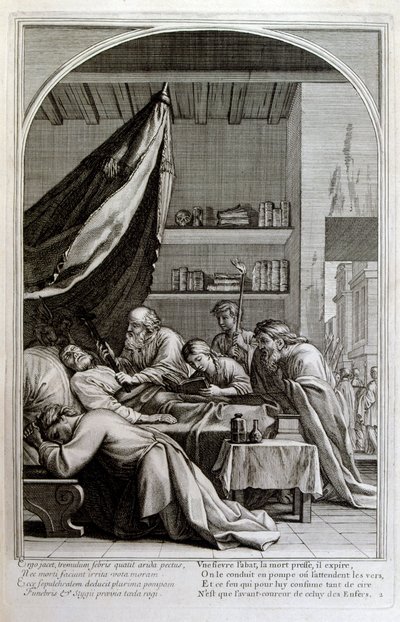 Francois Chauveau 1680 tarafından gravür Chartreux düzeninin kurucusu 