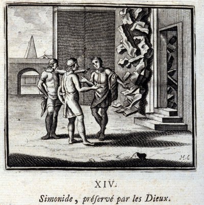 Simonides Tanrılar tarafından korur. Jean de La Fontaine