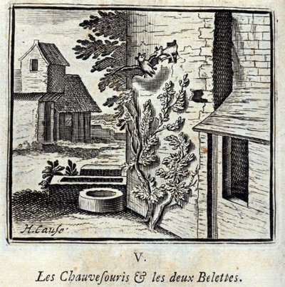 Yarasa ve iki Gelincik. Jean de La Fontaine