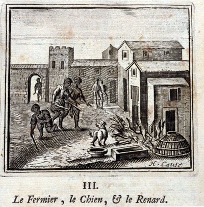 Çiftçi, Köpek ve Tilki. Jean de La Fontaine