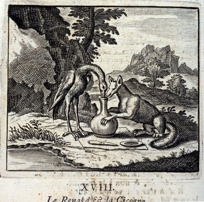 Fox ve Cigogne, Jean de La Fontaine