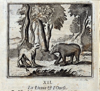 Aslan ve Ayı. Jean de La Fontaine