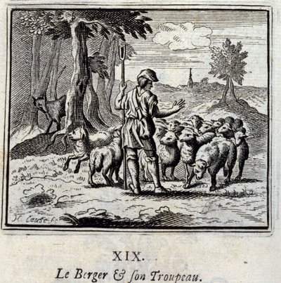 Çoban ve sürüsü. Jean de La Fontaine