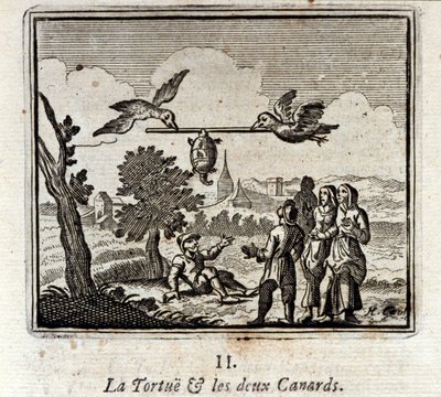 Kaplumbağa ve iki Ördek. Jean de La Fontaine