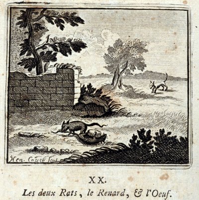 İki Sıçan, Tilki ve Yumurta. Jean de La Fontaine