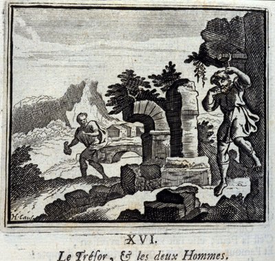 Hazine ve iki adam. Jean de La Fontaine