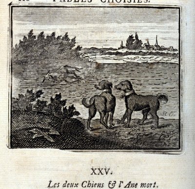 İki Köpek ve Ölü Eşek. Jean de La Fontaine