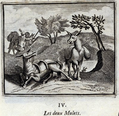 İki katır. Jean de La Fontaine