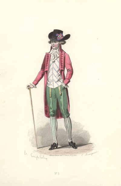 Dandy, Marie Antoinette dönemi. by Francois Claudius Compte Calix