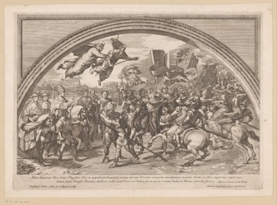 Papa I. Leo ile Hun Attila arasındaki görüşme by Francois Collignon