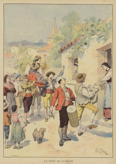 La Fete De La Maye by Francois Edouard after Zier