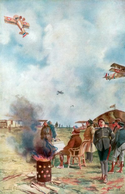 Yere Biraz Yakın Bir Ters Çevirme, 1918, 1926 by Francois Flameng