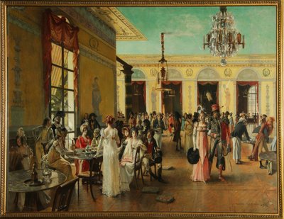 Cafe Frascati (Paris, Fransa), Napolyon döneminden bir sahne (18. 1815