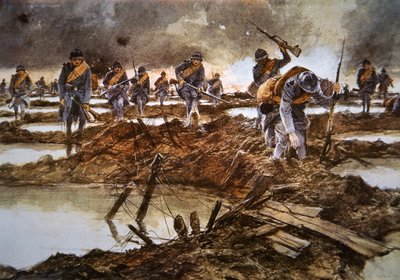 Sabahın Beşi 31.7.1917 (renkli taş) by Francois Flameng