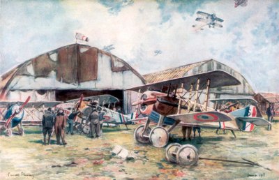 Fransız Savaş Filosu Havaalanı, 1918, 1926. by Francois Flameng