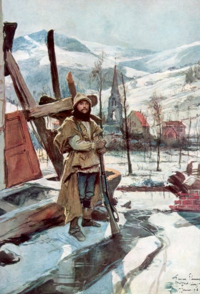 Metzeral, Alsace yakınlarında, Ocak 1916, 1926. by Francois Flameng