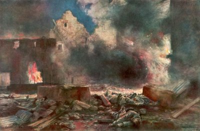 Marizy ve Neuilly Saint Front arasındaki Lessard çiftliği, Fransa, 18 Temmuz 1918, 1926. by Francois Flameng