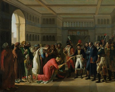 General Bonaparte İskenderiye Askeri Şefine Kılıç Veriyor, Temmuz 1798, 1808 by Francois Henri Mulard