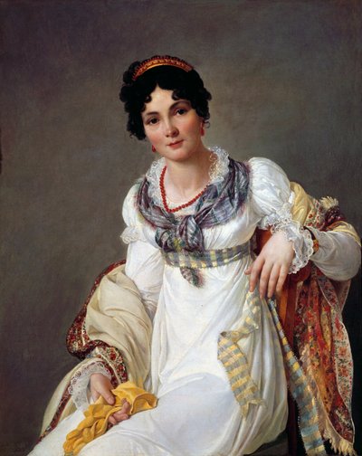 Bir Kadının Portresi by Francois Henri Mulard