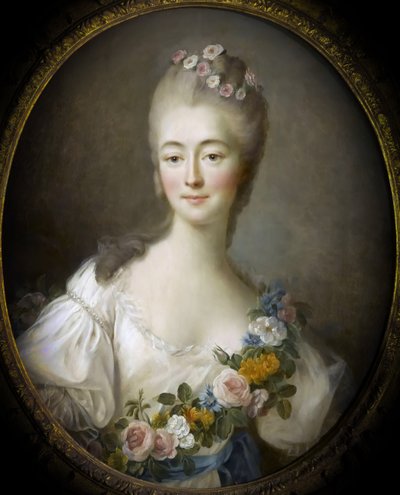 Jeanne Bécu, Kontes Du Barry 1743-1793 Flora olarak by Francois Hubert Drouais
