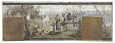 Pantin belediye binası için eskiz: Les fiançailles by Francois Lafon
