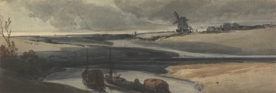 Bir Fransız Kanalı Sahnesi by Francois Louis Thomas Francia