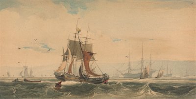 Medway, Kent'te nakliye by Francois Louis Thomas Francia